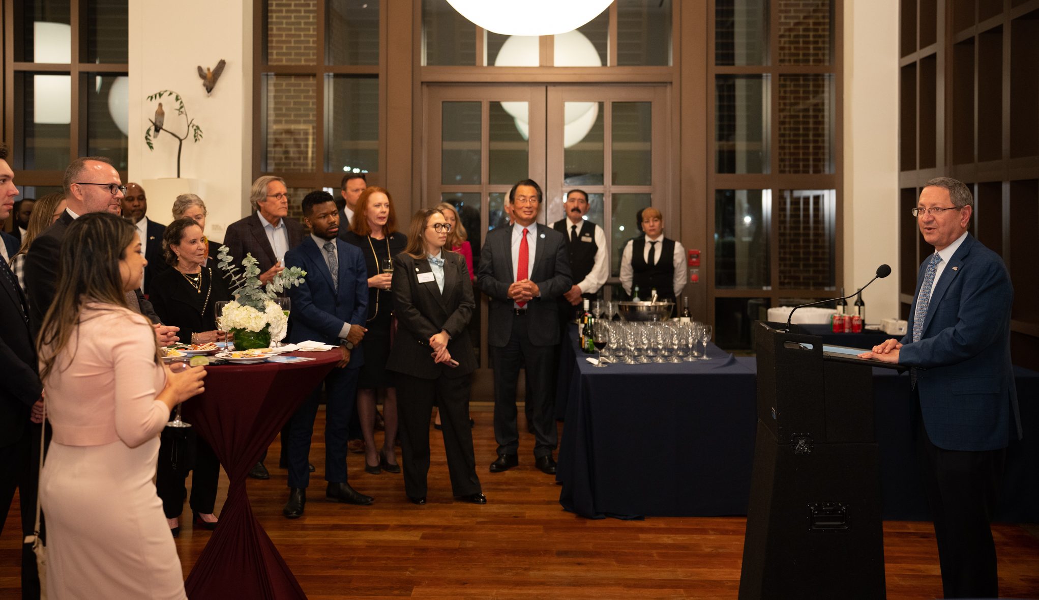 Ken Hersh speaking at the Mayor's Dallas Consular Corps Summit