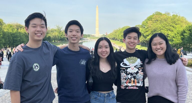 2023's winners gather near the Washington Monument.