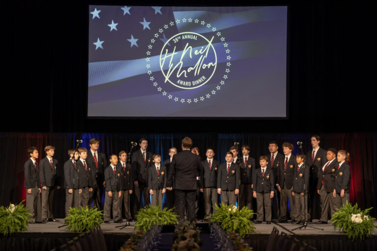 Mallon Award Dinner - Children's Choir singing National Anthem