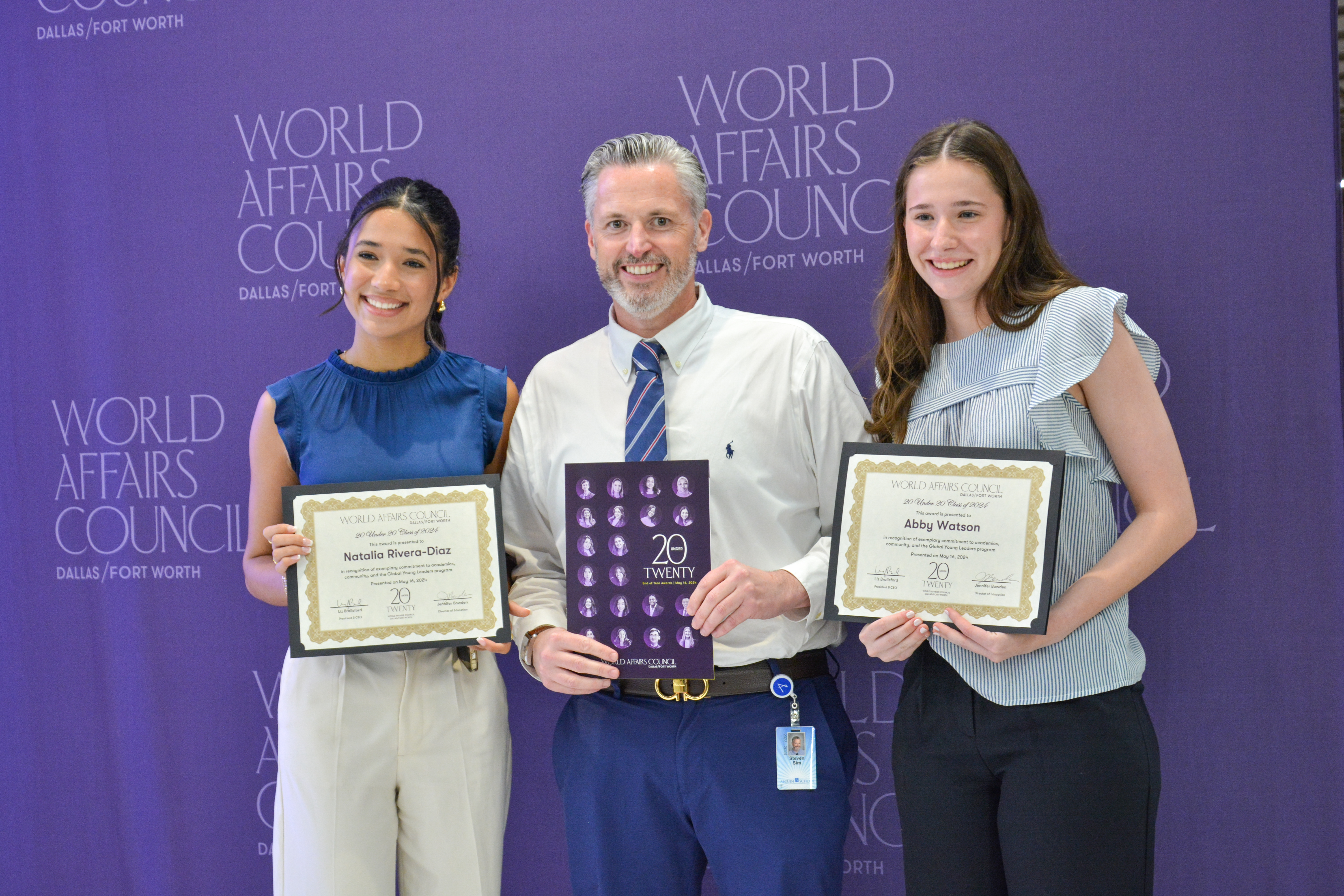 20 Under 20 Students and teacher